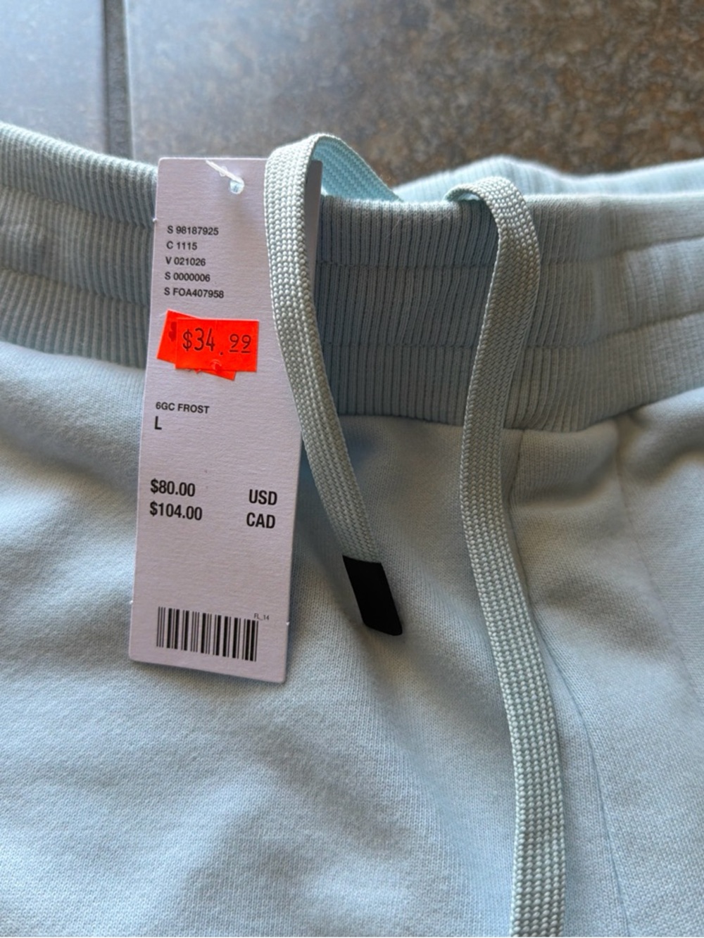 Oakley Light Gray Drawstring Sweatpants - Picture 5 of 8
